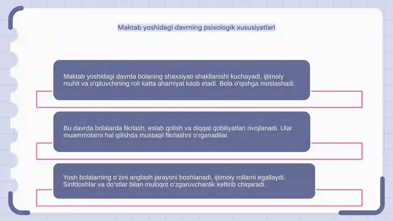 Maktab yoshidagi bola shaxsining shakllanishi 4