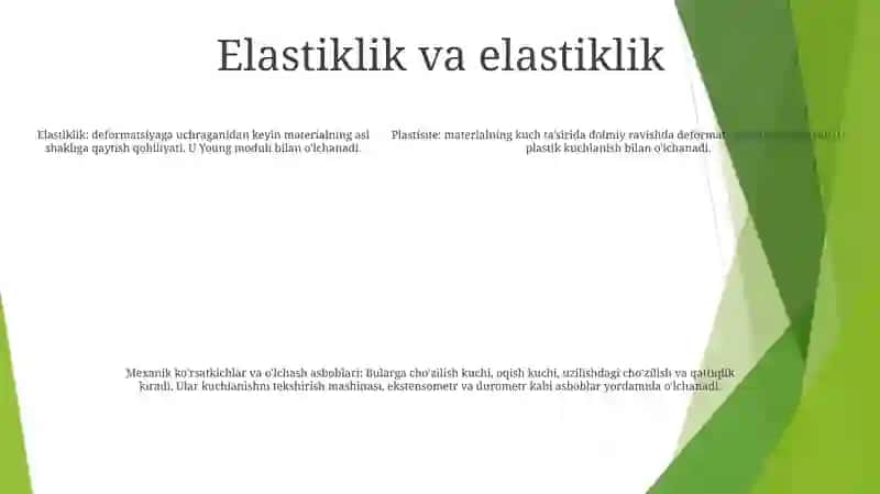Mexanik Parametrlar Va Ularni OʻLchash Asboblari 4