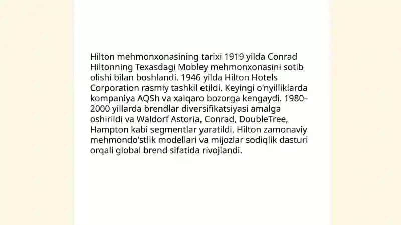 Hilton mehmonxonasi 4