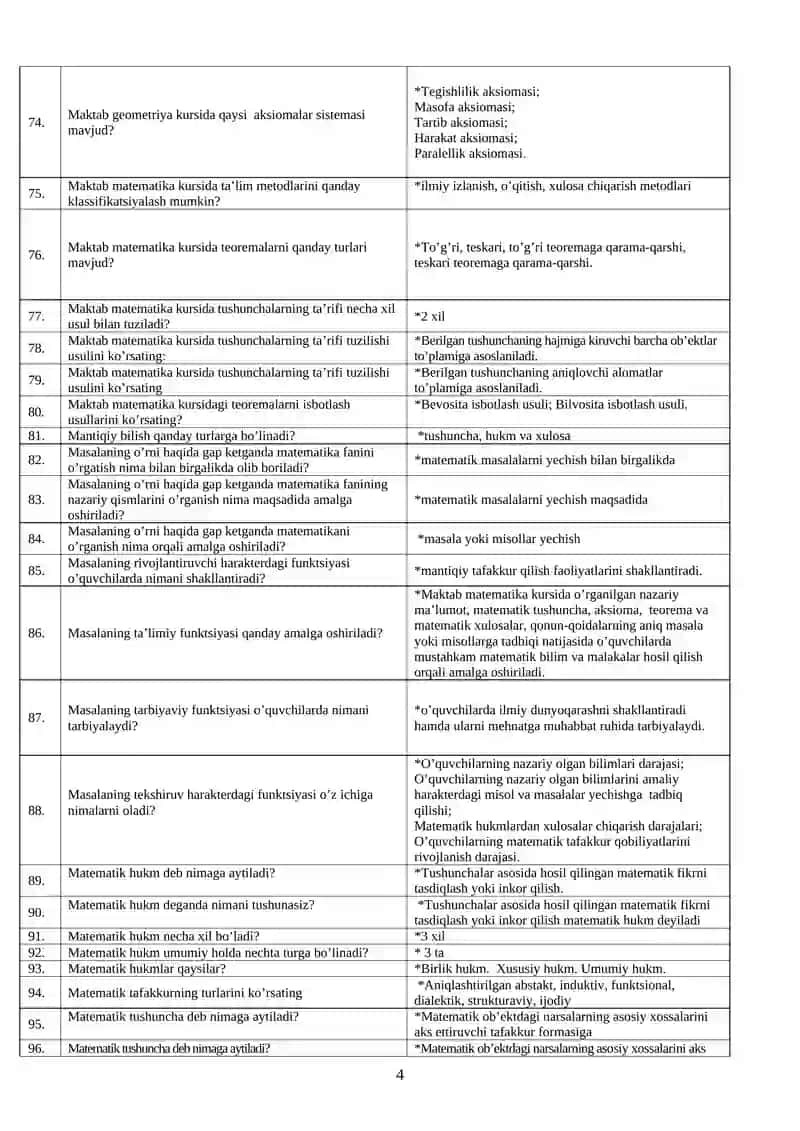 Matematika o‘qitish metodikasi 4