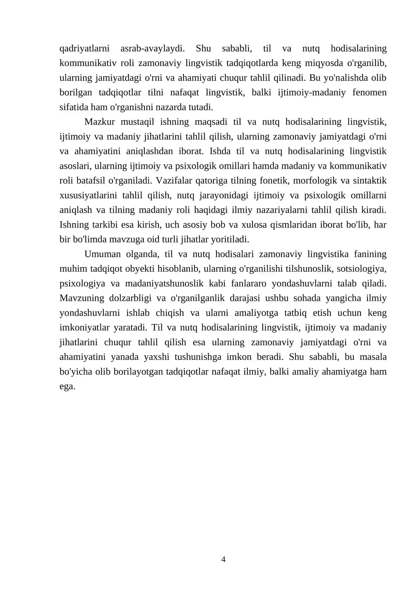 Til va nutq hodisalari haqida ma'lumot bering 4