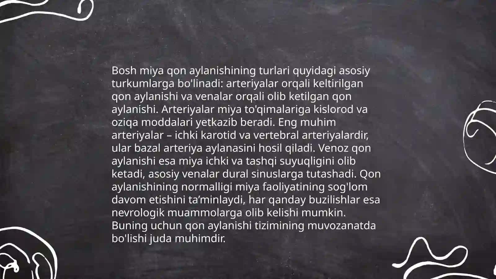 O'tkir bosh miya qon aylanishining buzulishi 4