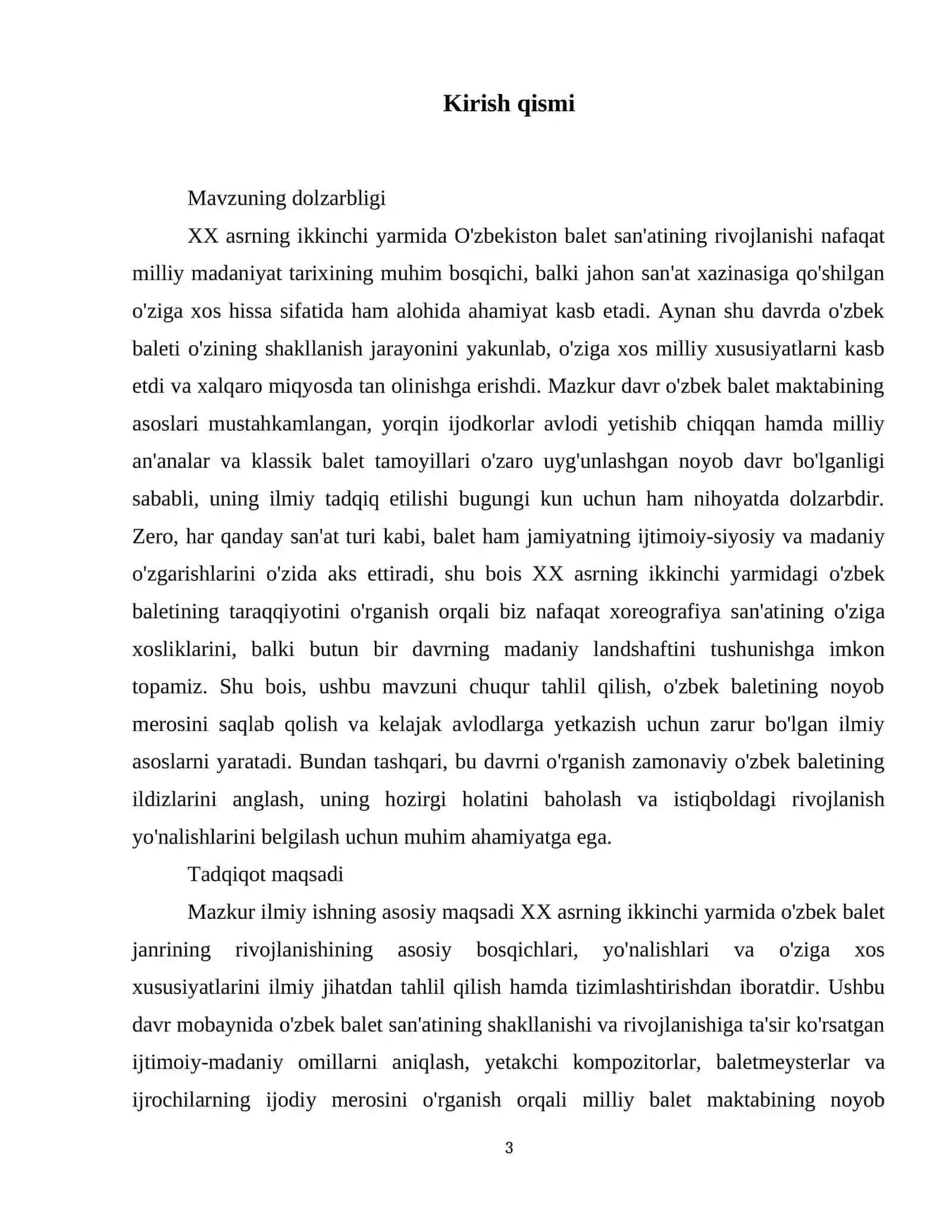 XX Asrning ikkinchi yarmida Olzbek balet janrining rivojlanishi 4