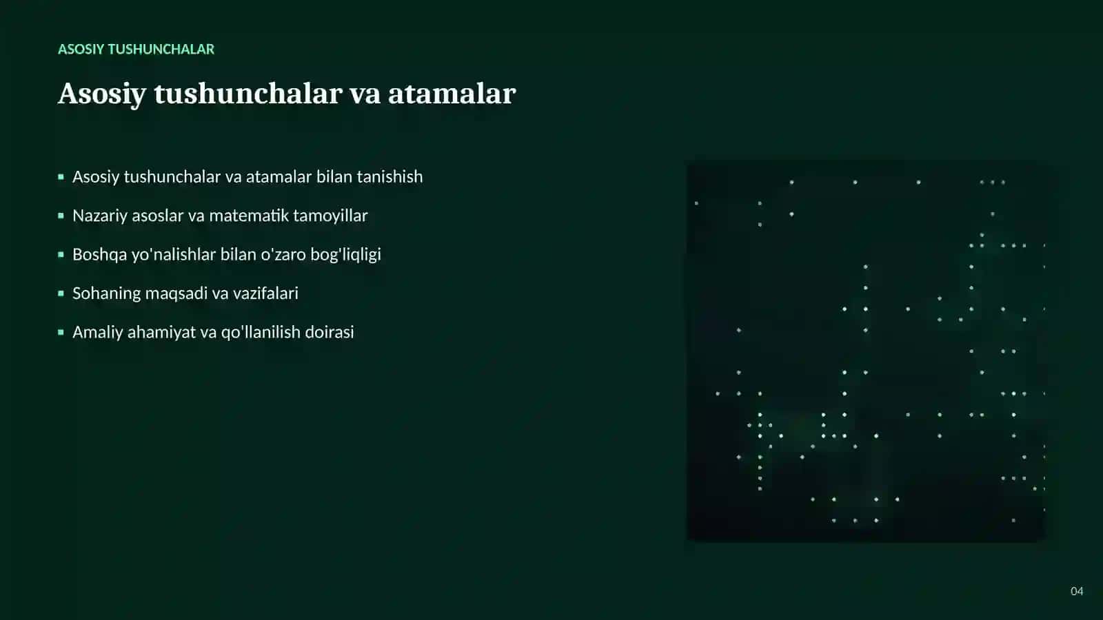 SUN'IY INTELLEKT • AI VA KATTA MA'LUMOTLAR 4