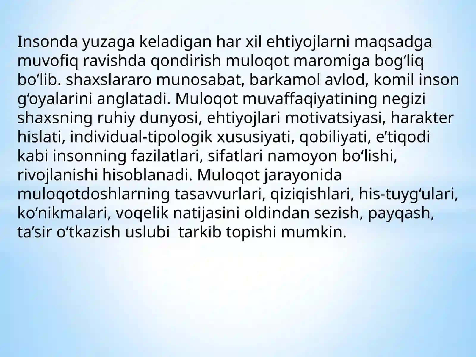 Muloqot-ijtimoiypsiologik voqelik sifatida 4