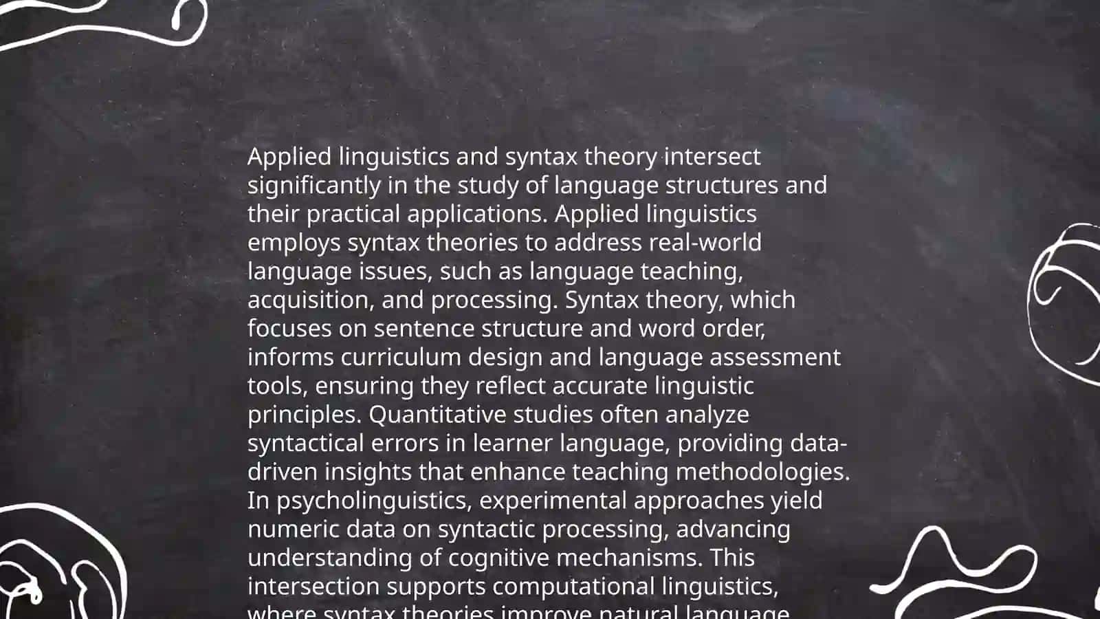 The Relationship Between Applied and Theoretical Linguistic 4