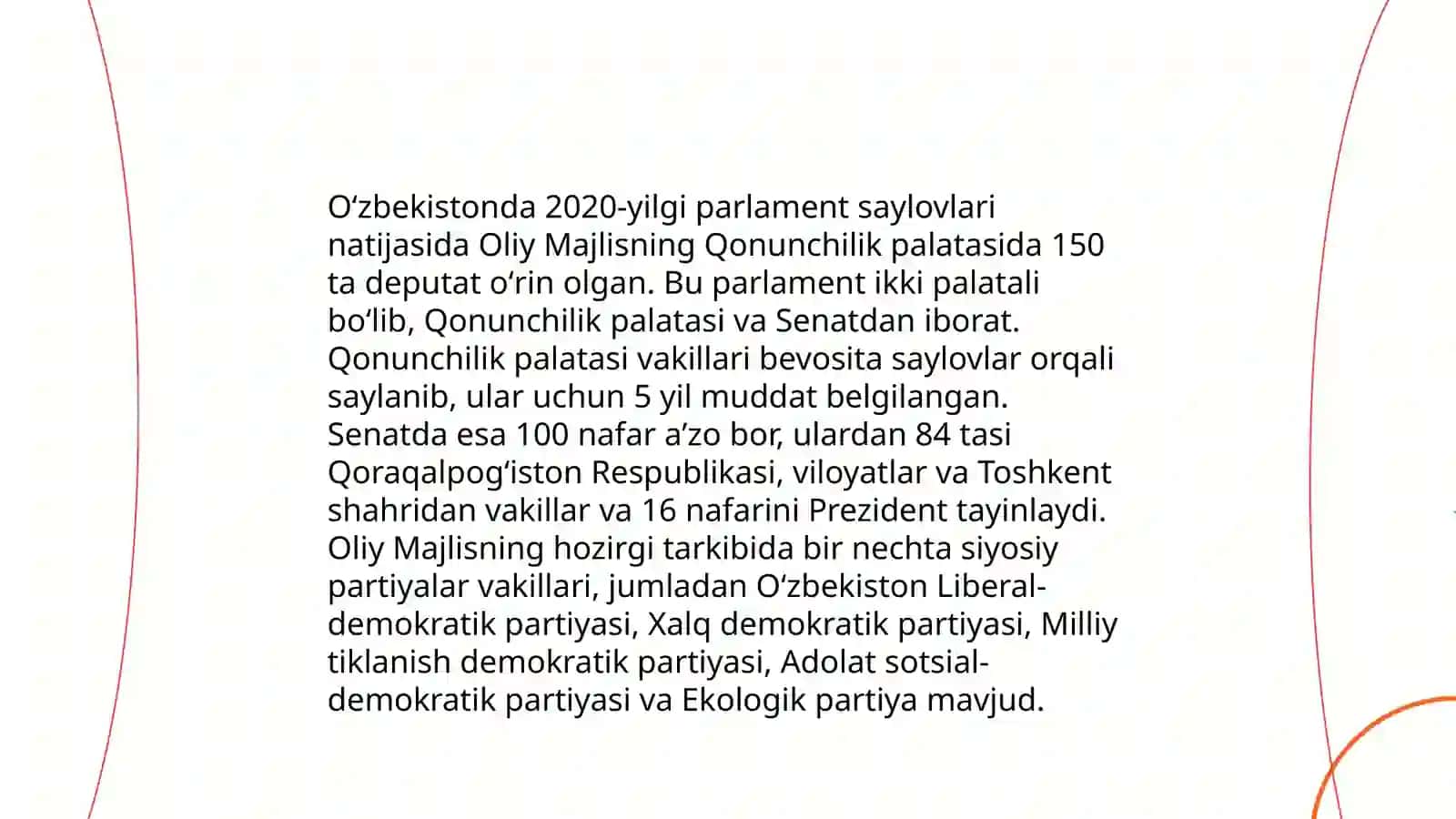 Oʻzbekistonda parlament tizimi va undagi islohotlar 4