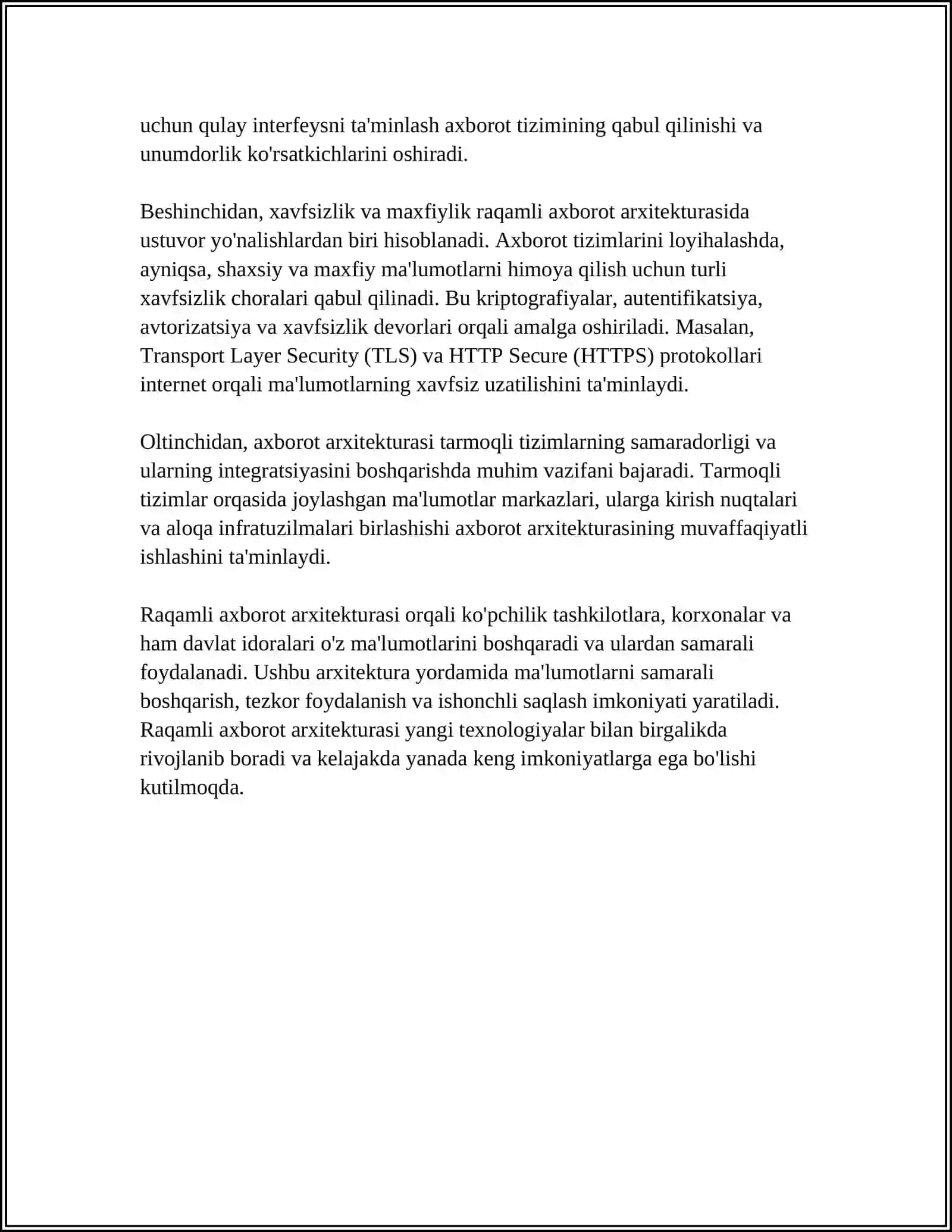 RAQAMLI AXBOROT ARXITEKTURASINI LOYIHALASH VOSITALARI 4