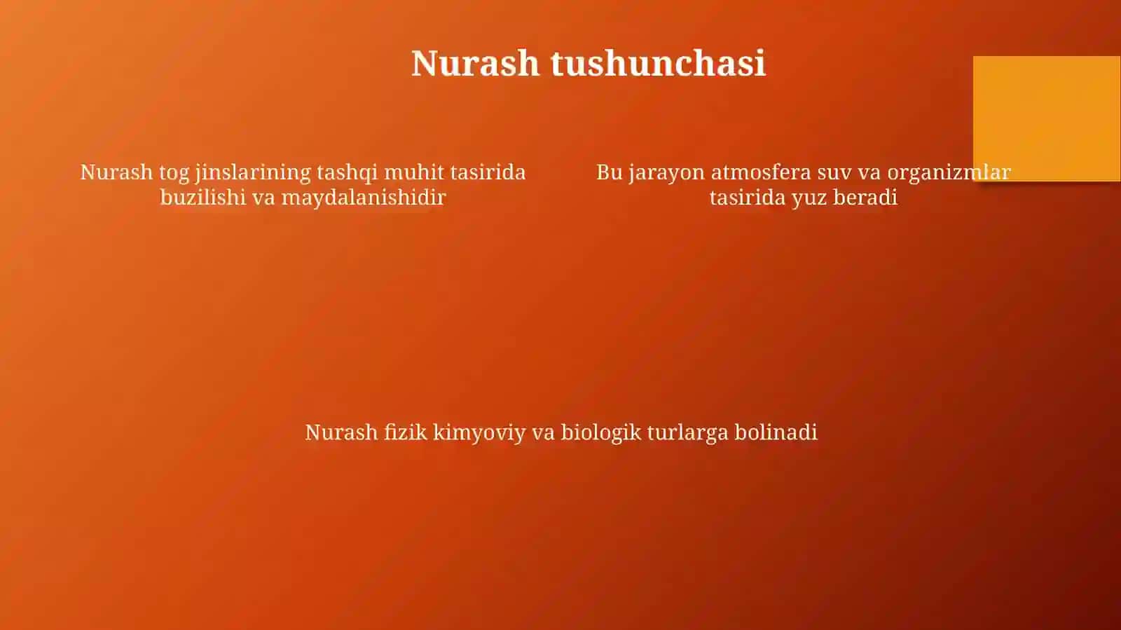 Tog jinslari nurash tushunchasi 4