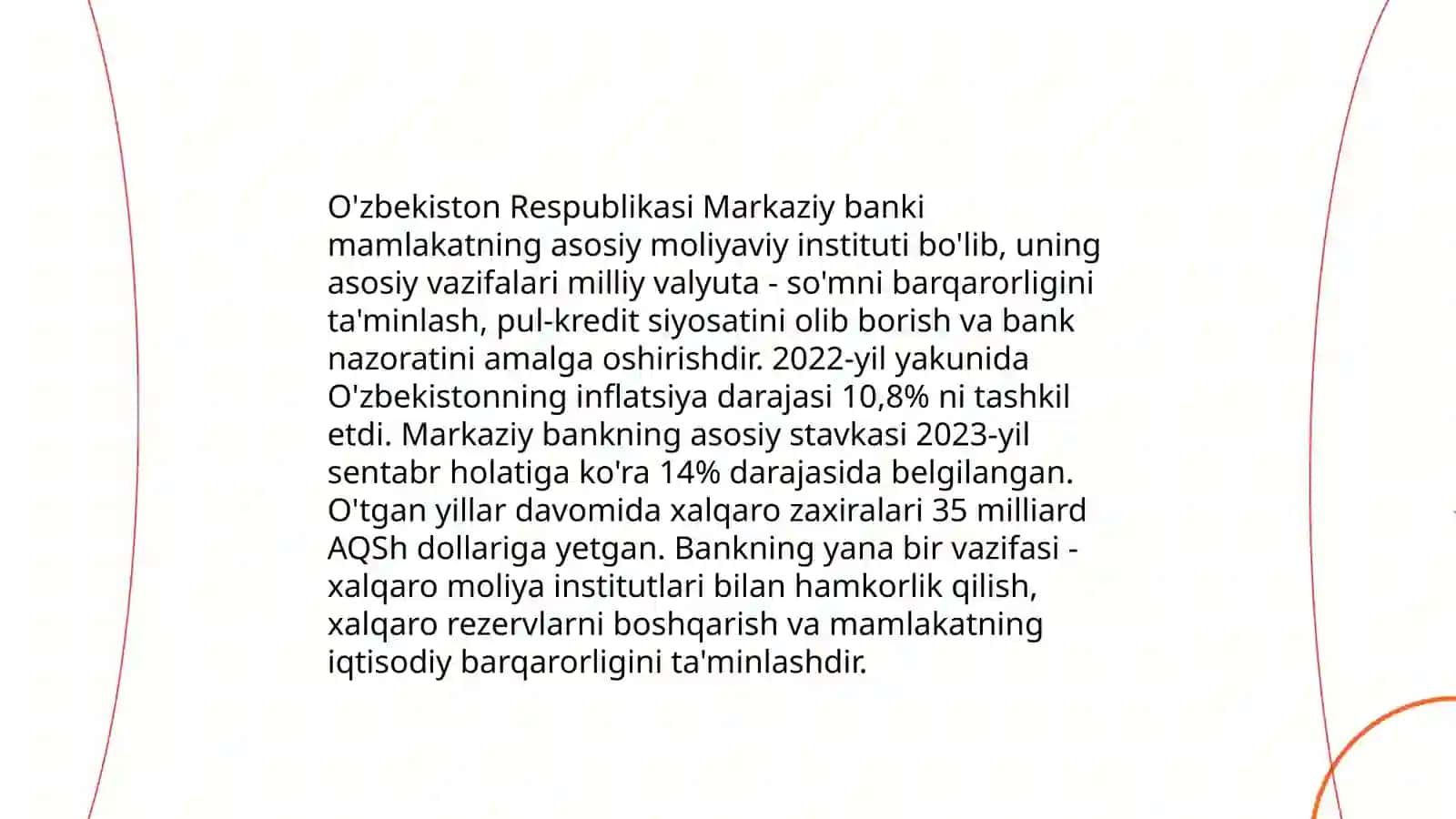 O‘zbekiston Respublikasi pul tizimi va uning elementlari 4