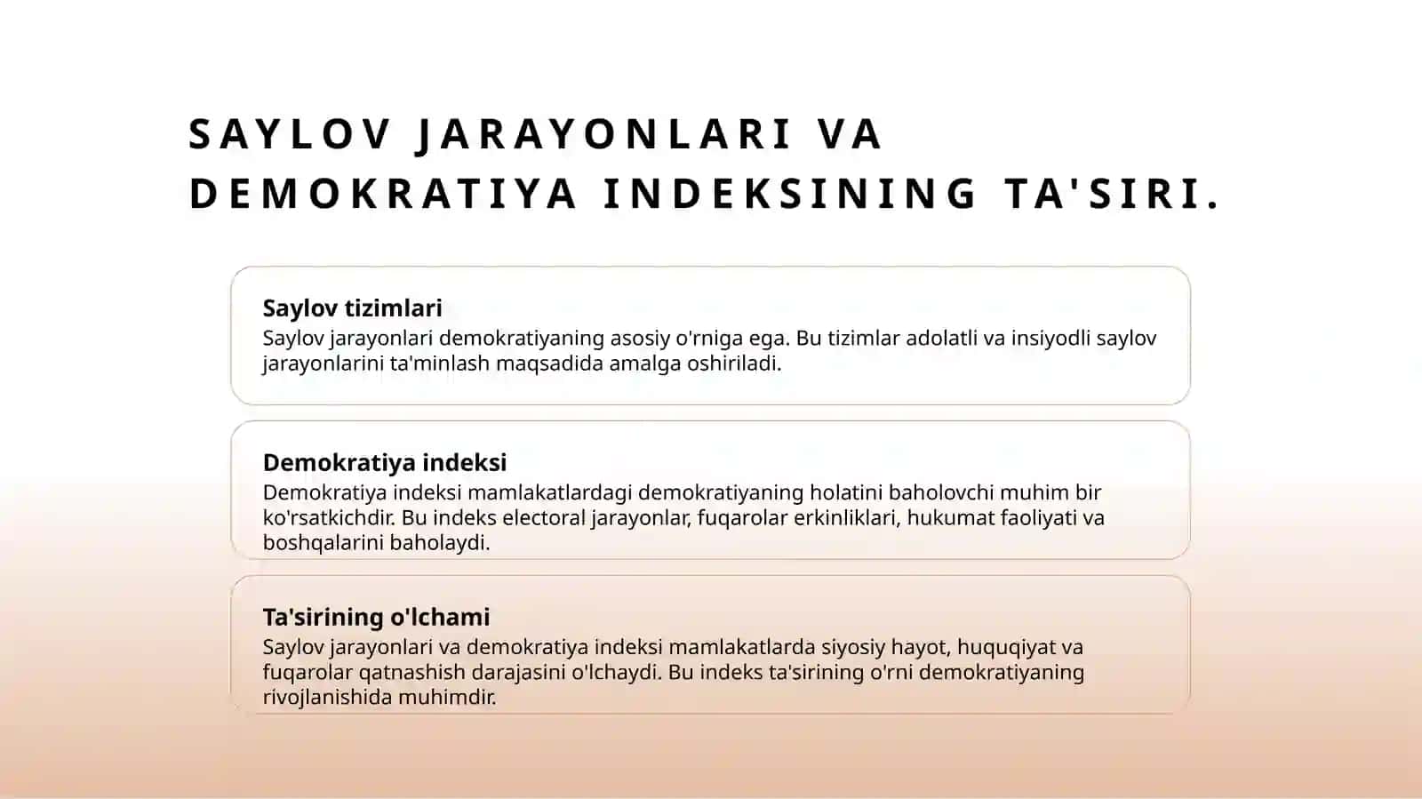Dunyo mamlakatlarida Demokratiya index. 4
