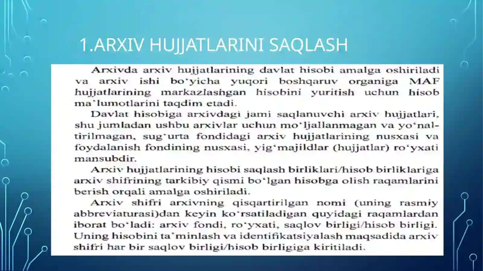 Arxiv hujjatlarini saqlash 4