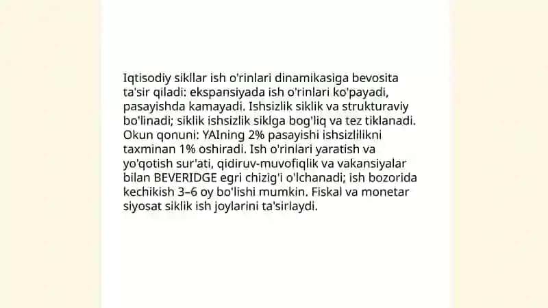 Iqtisodiy tebranishlar va ishsizlik 4