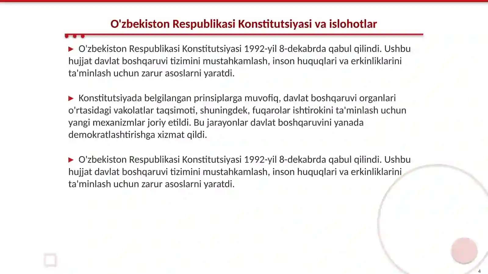 Davlat boshqaruvi tizimining yangilanishi 4