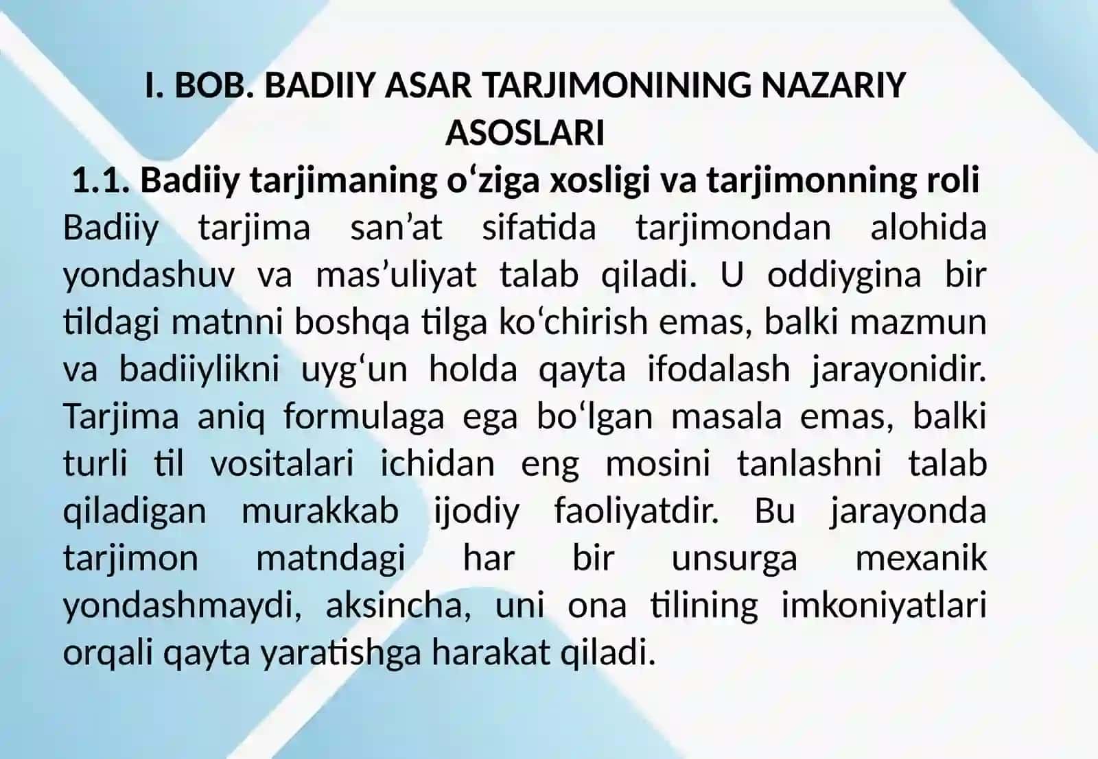 Badiiy asar tarjimonining vazifalari 4