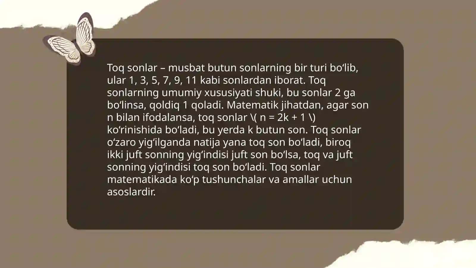 Juft va toq sonlarni oʻrgatish metodikasi 4