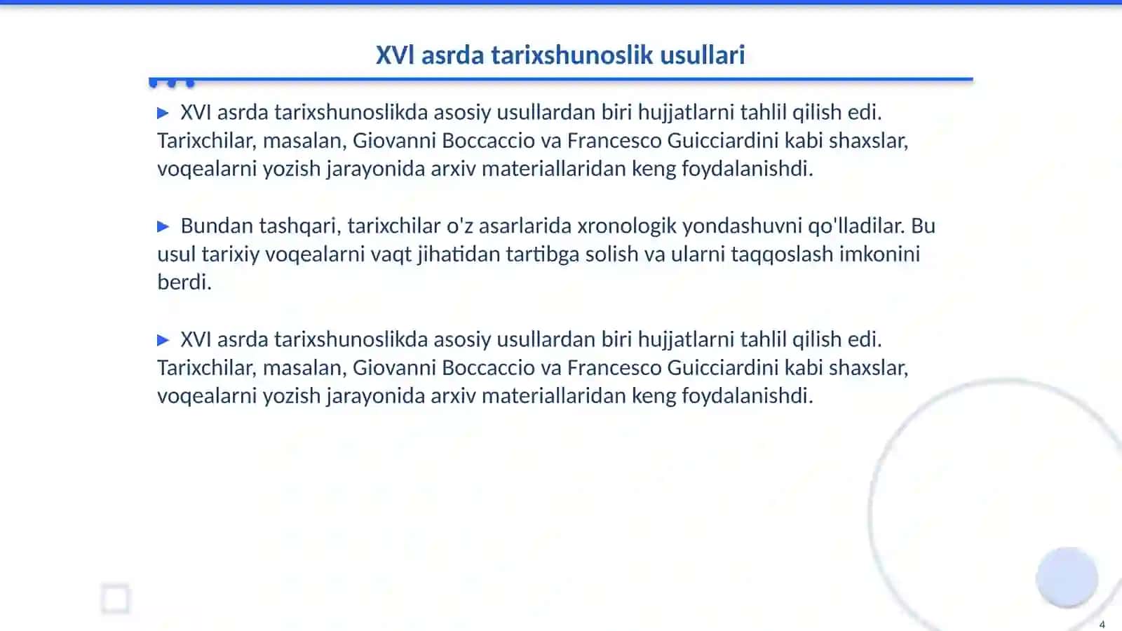 XVl XlX asrlarda tarixshunoslik 4