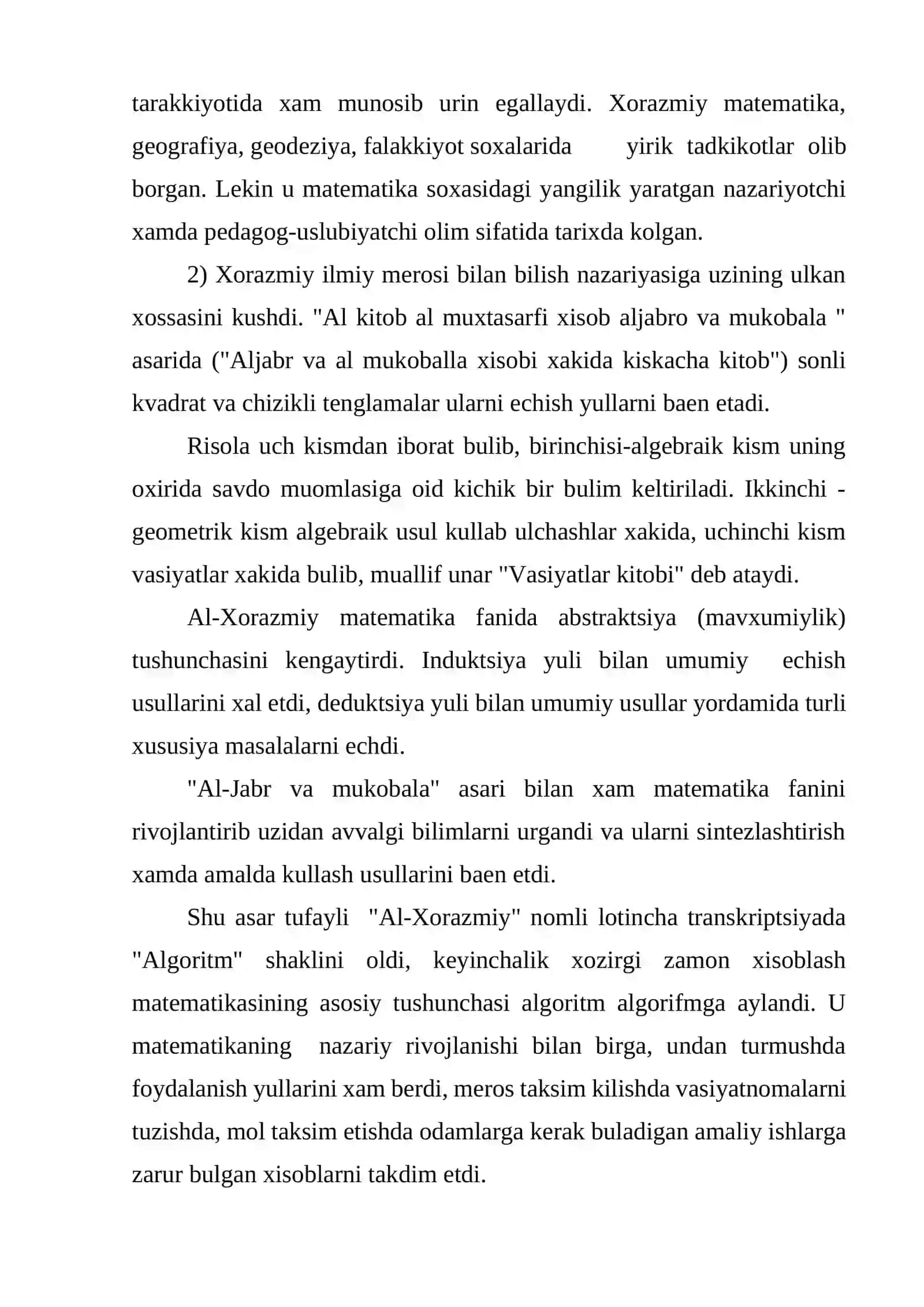 Al-Xorazmiyning pedagogik qarashlari 4