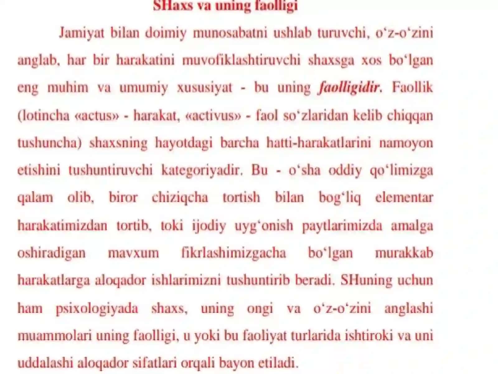 Faoliyat va uning turlari 4