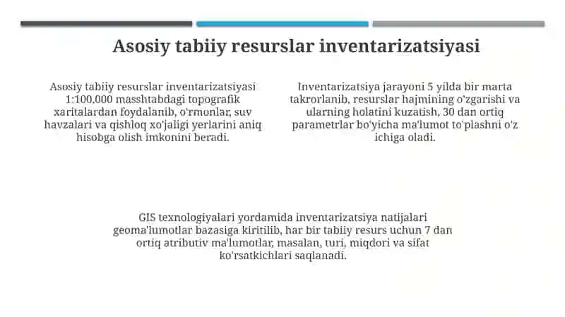 Tabiiy resurslar va landshaftlarni baholash 4