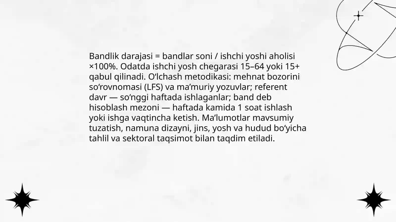 Ishchi kuchi, uning bandligi va ishsizlik 4
