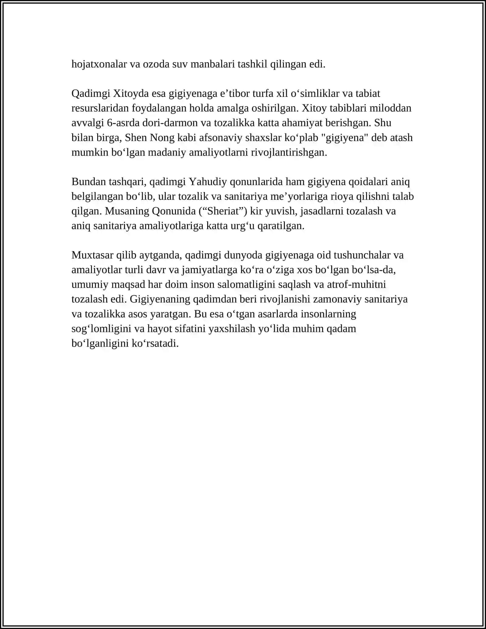 QADIMGI DAVRLARDA GIGIYENA TARIXI 4
