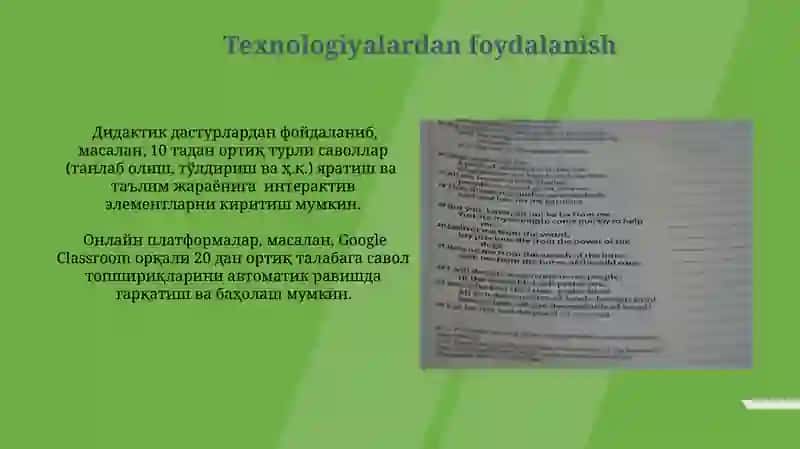 Savol Topshiriqlari Orqali Adabiy Taʼlim 4