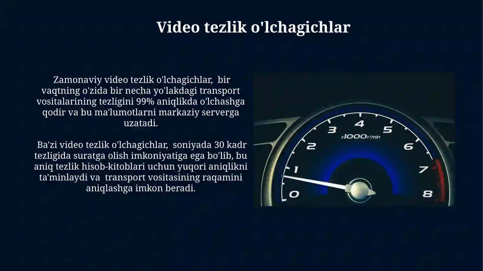 Lazer tezlik o'lchagichlar 4