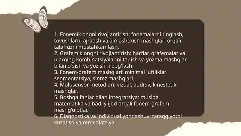Ona tili va o‘qish savodxonligini o‘qitish tamoyillari 4