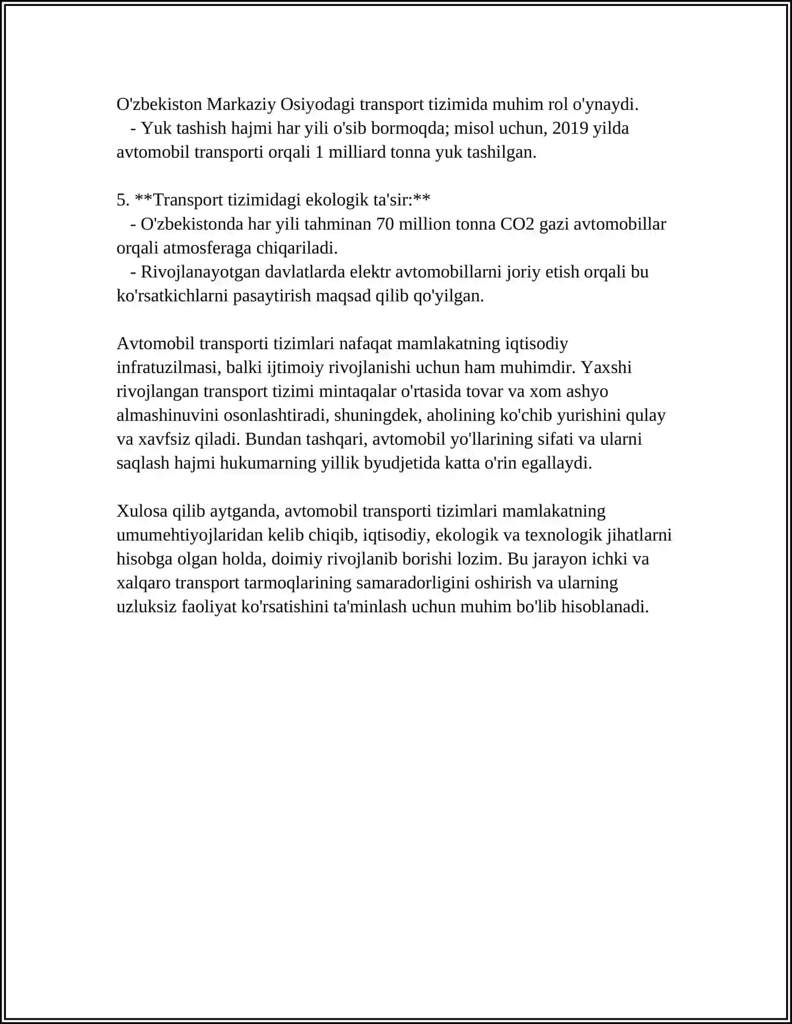 Avtomobil transporti tizimlari 4
