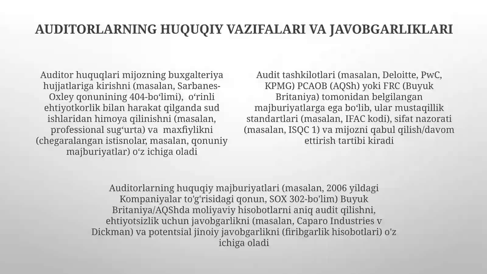 Auditorlik tashkilotlarining vazifalari 4
