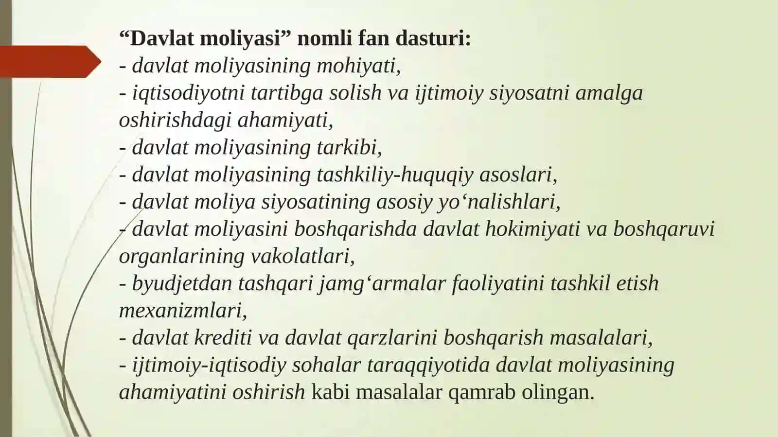 Davlat moliyasi faniga kirish 4