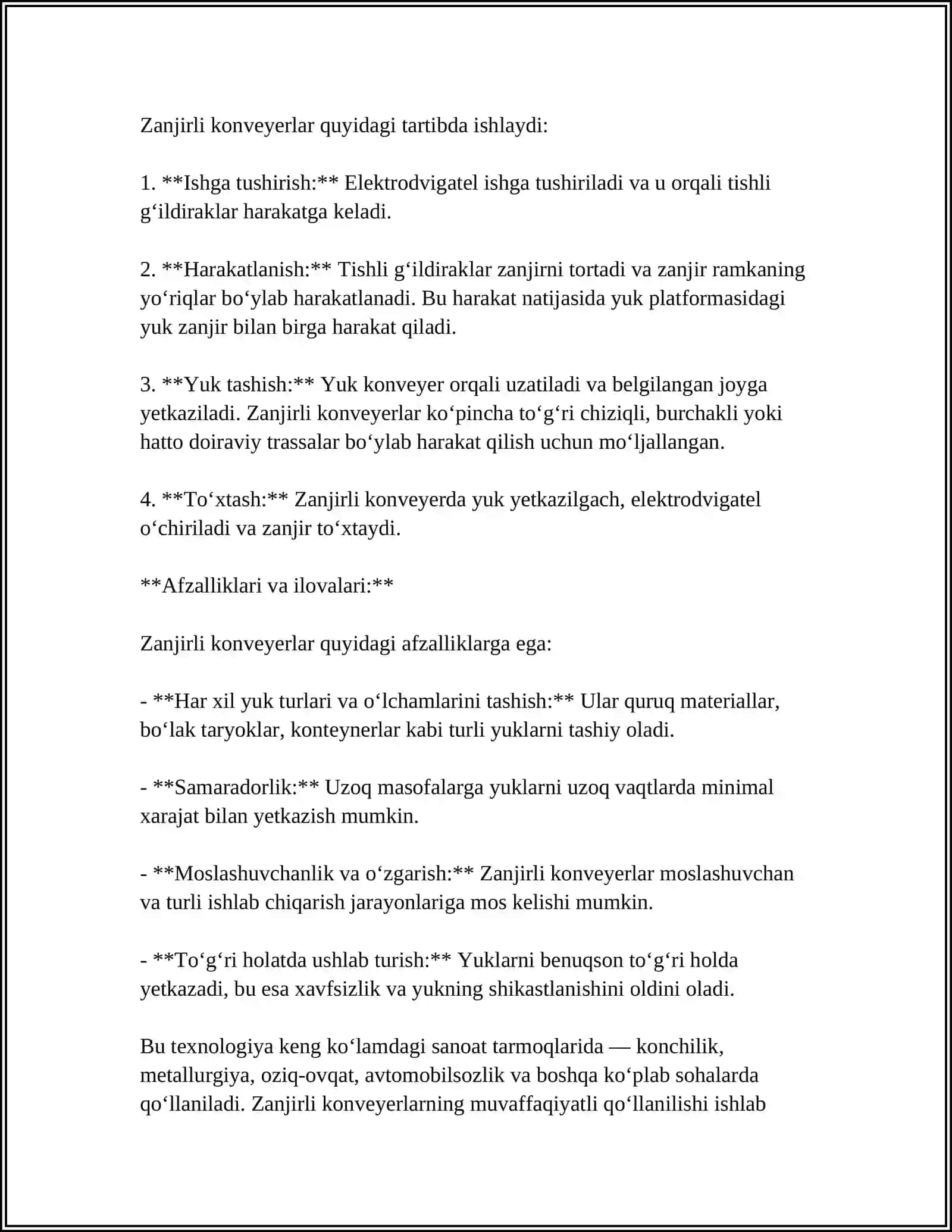 Zanjirli konveyerlar 4