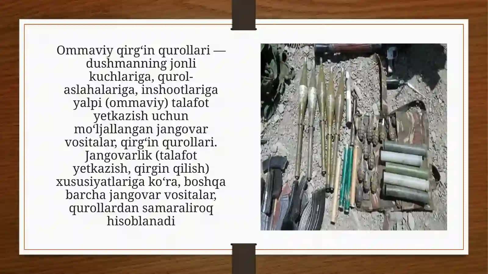 Aholini ommaviy girg'in qurollardan himoya qilish 4