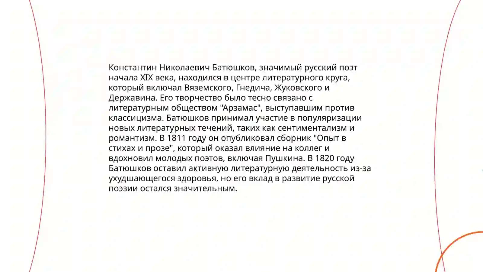 Творчество К Н Ботюшкова 4