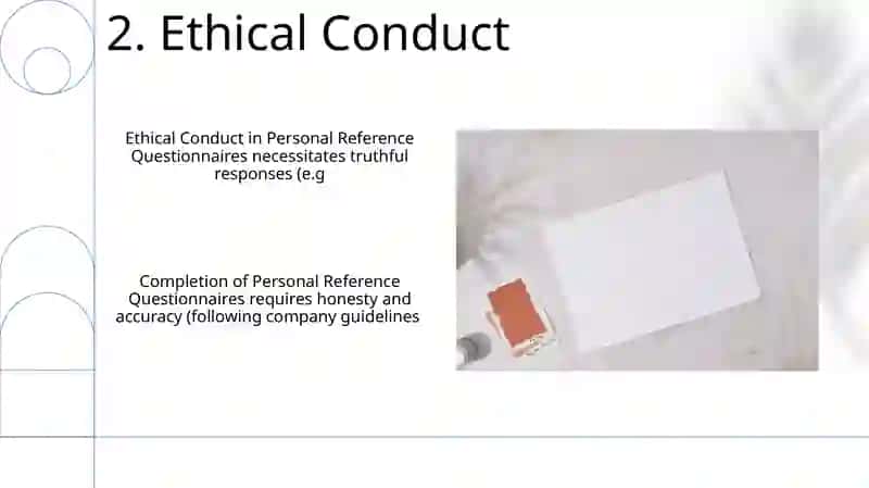 Personal references questionnaires 4