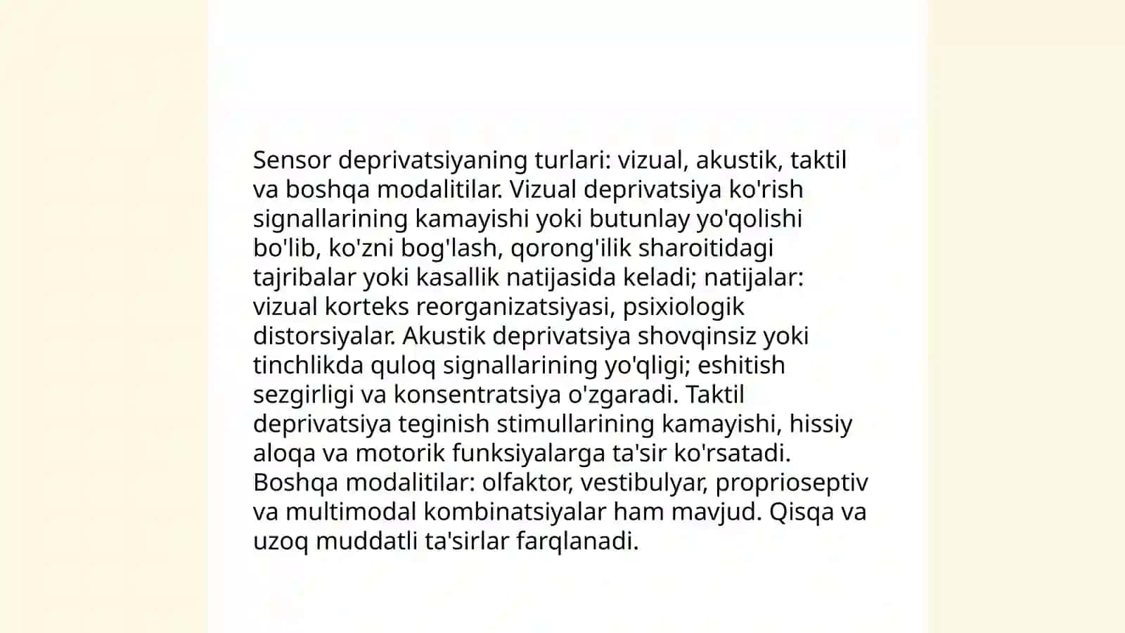 Sensor deprivatsiyasi 4