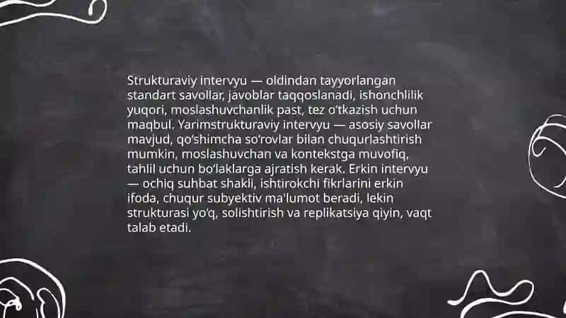 Shahsni oʻrganish metodlari 4