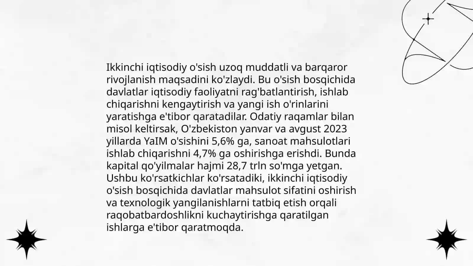 Iqtisodiy o'sish turlari 4