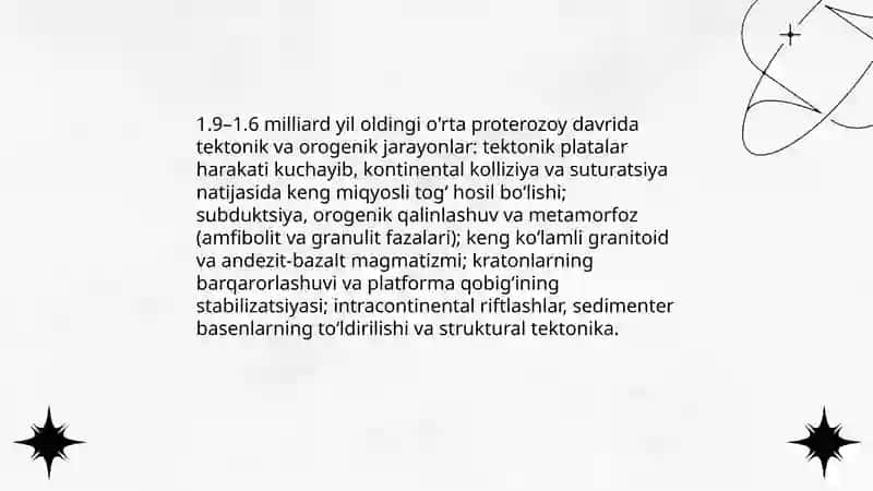 O'rta va kechki proterozoy bosqichi 4
