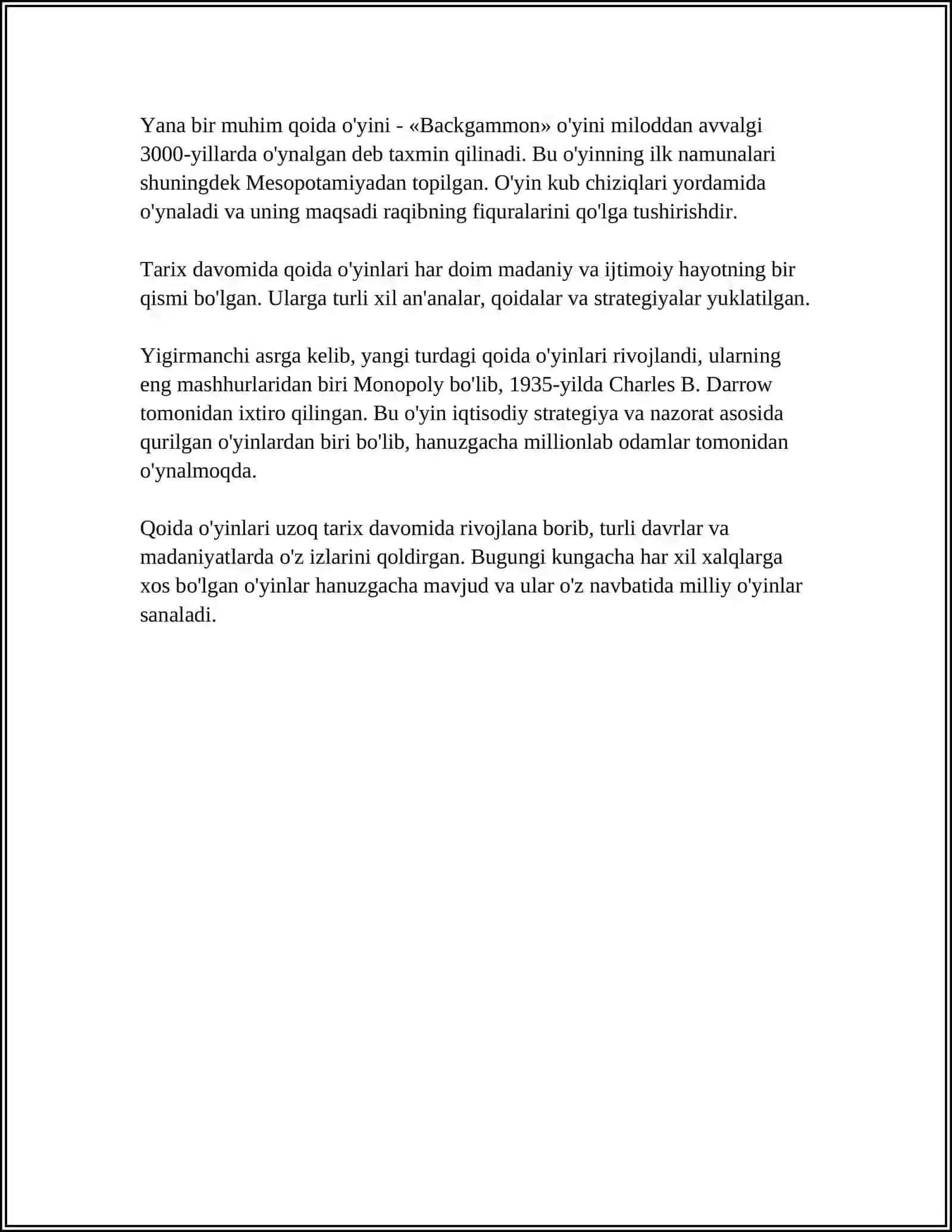 QOIDALI ÕYINLAR VA UNING TURLARI 4
