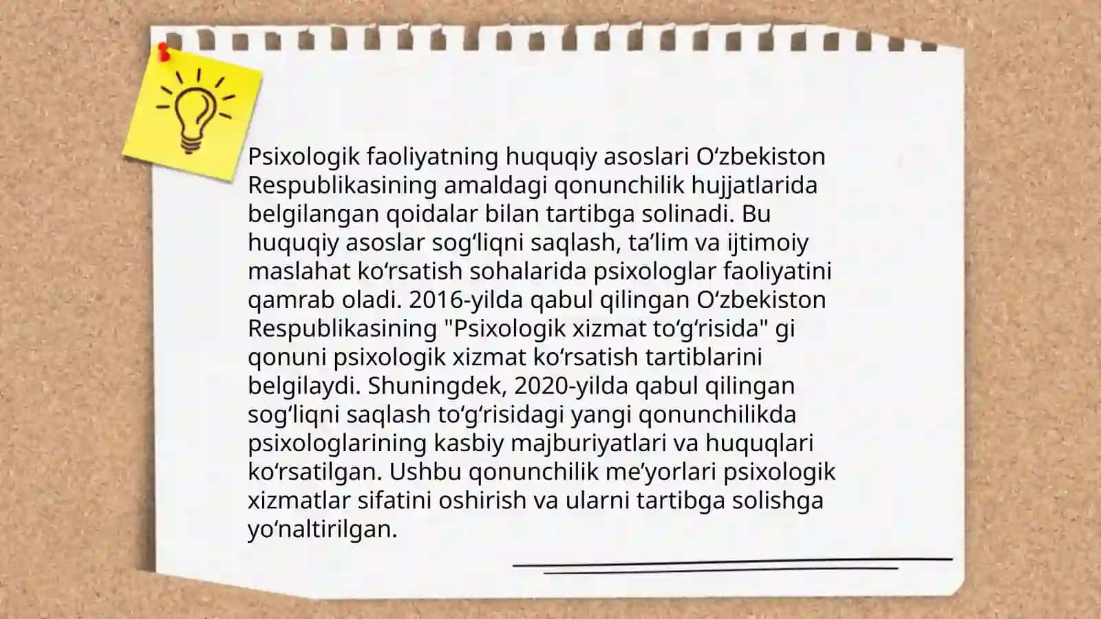 Psixolog kasbiy faoliyati va psixologik metodlar 4