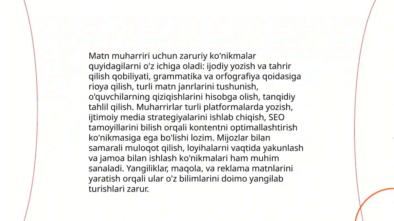 Matn muharriri va uning vazifasi 4