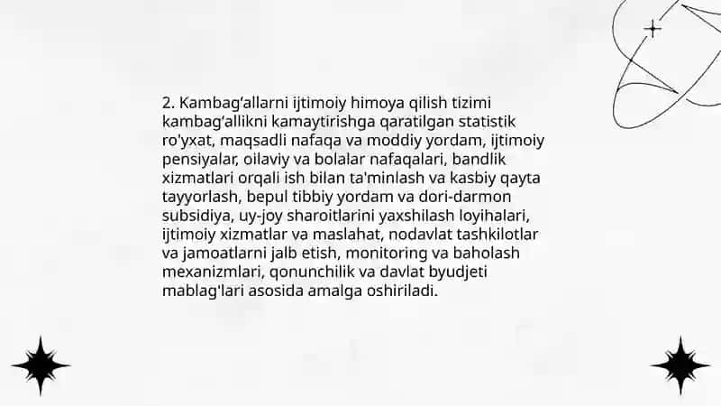 Kambagʻallar bilan ijtimoiy ish 4