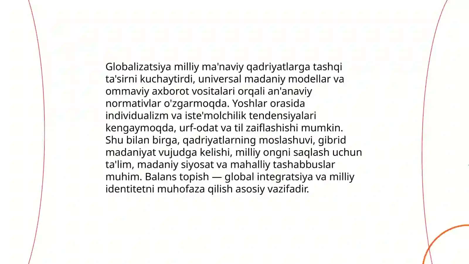 Manaviy madaniyatdagi transformatsiyalar 4
