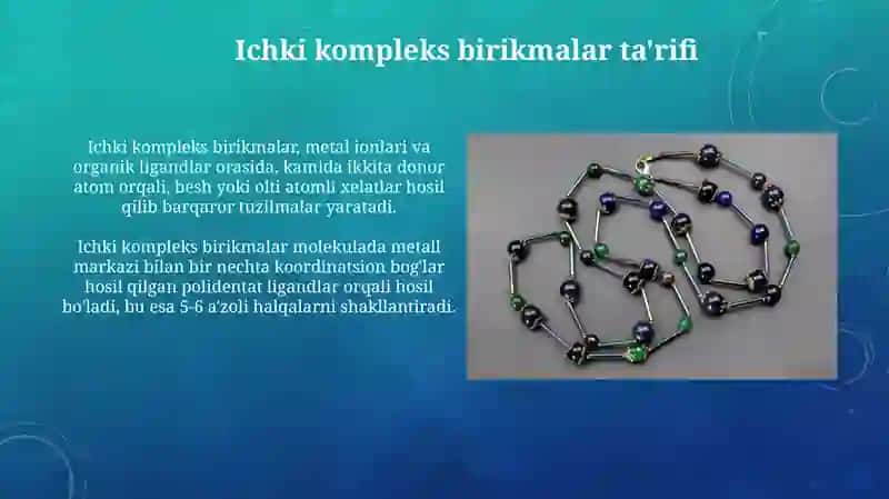 Ichki kompleks birikmalar 4