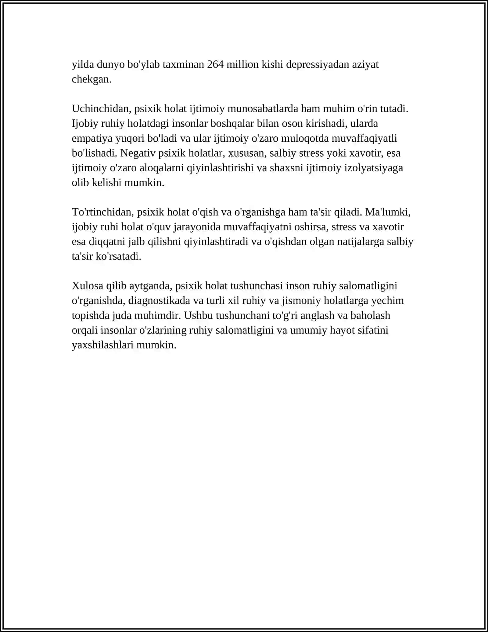 PSIHIK HOLATLAR XAQIDA TUSHUNCHA 4