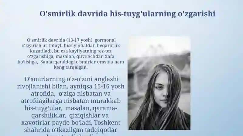 Oʻsmirlik Davrida Psixologik Jarayonlar 4