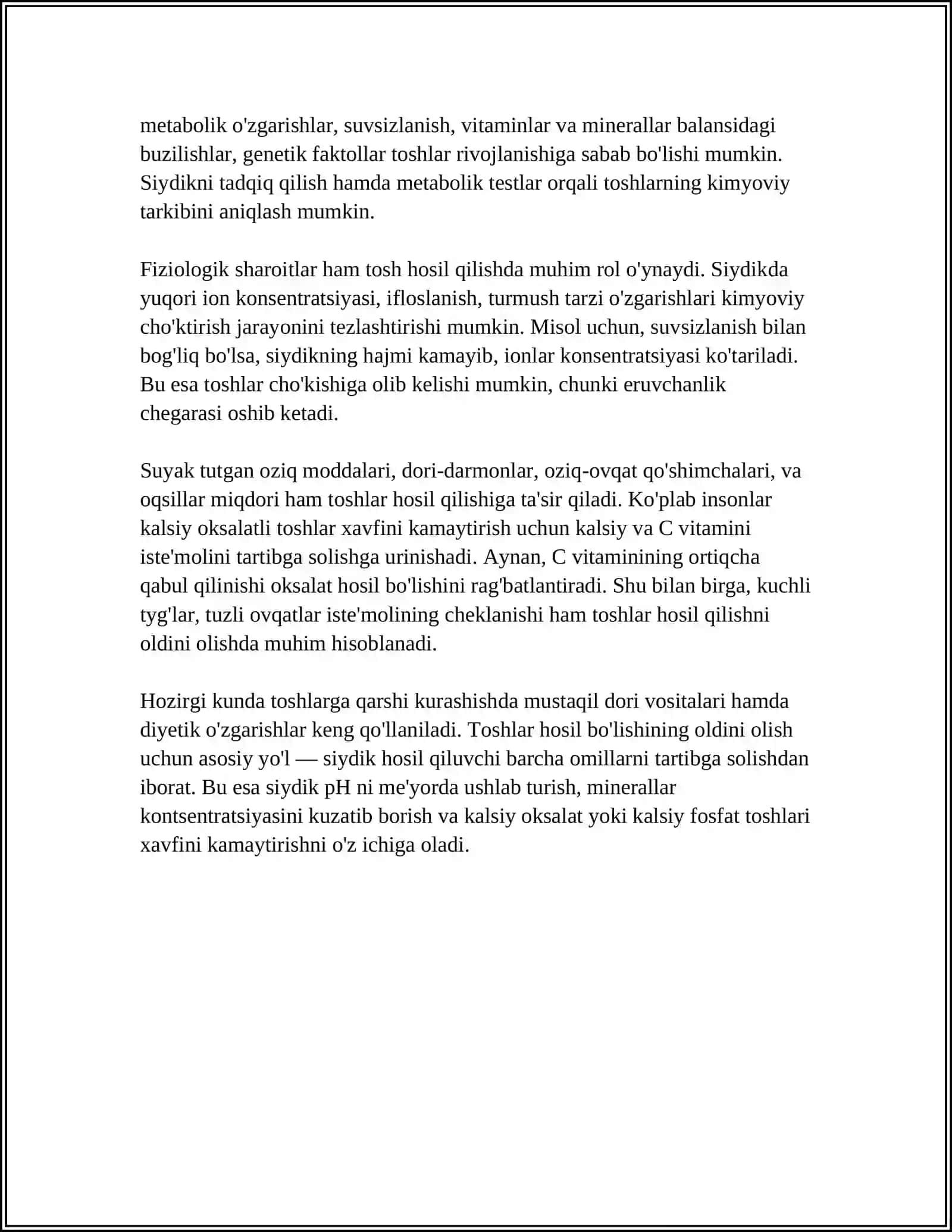 TOSH KASALLIKLARINING KIMYOVIY ASOSLARI 4
