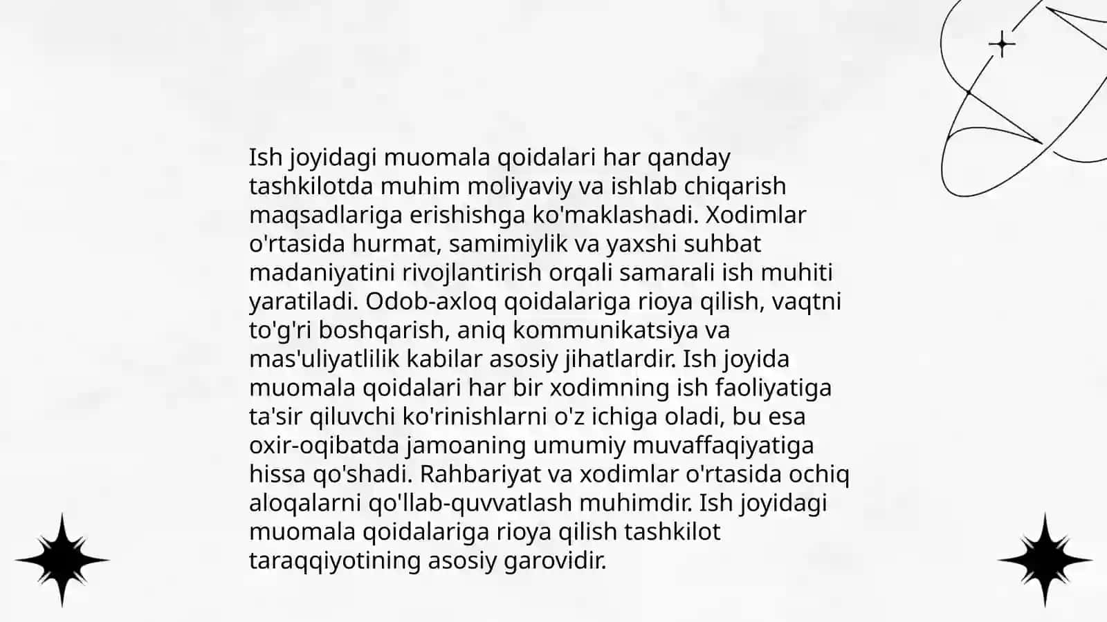 Muomala madaniyati 4